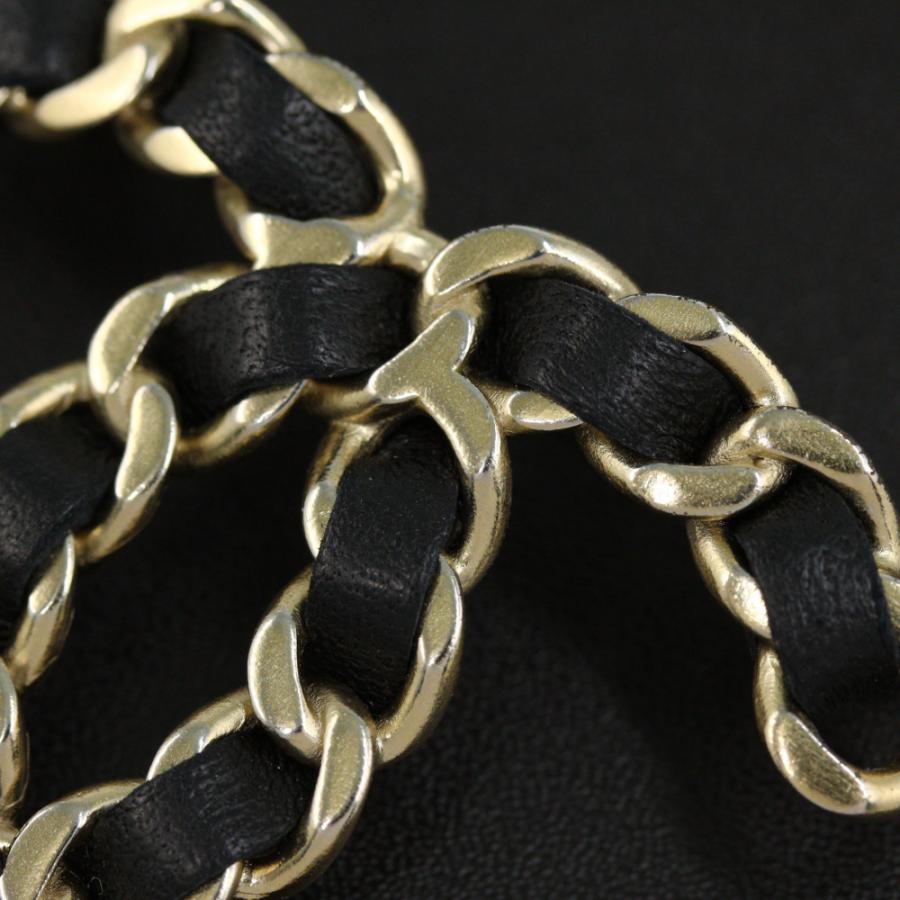 CHANEL（シャネル） ココマーク レザーチェーンブローチ/ゴールド