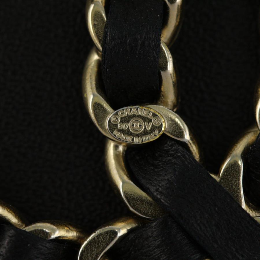 CHANEL（シャネル） ココマーク レザーチェーンブローチ/ゴールド