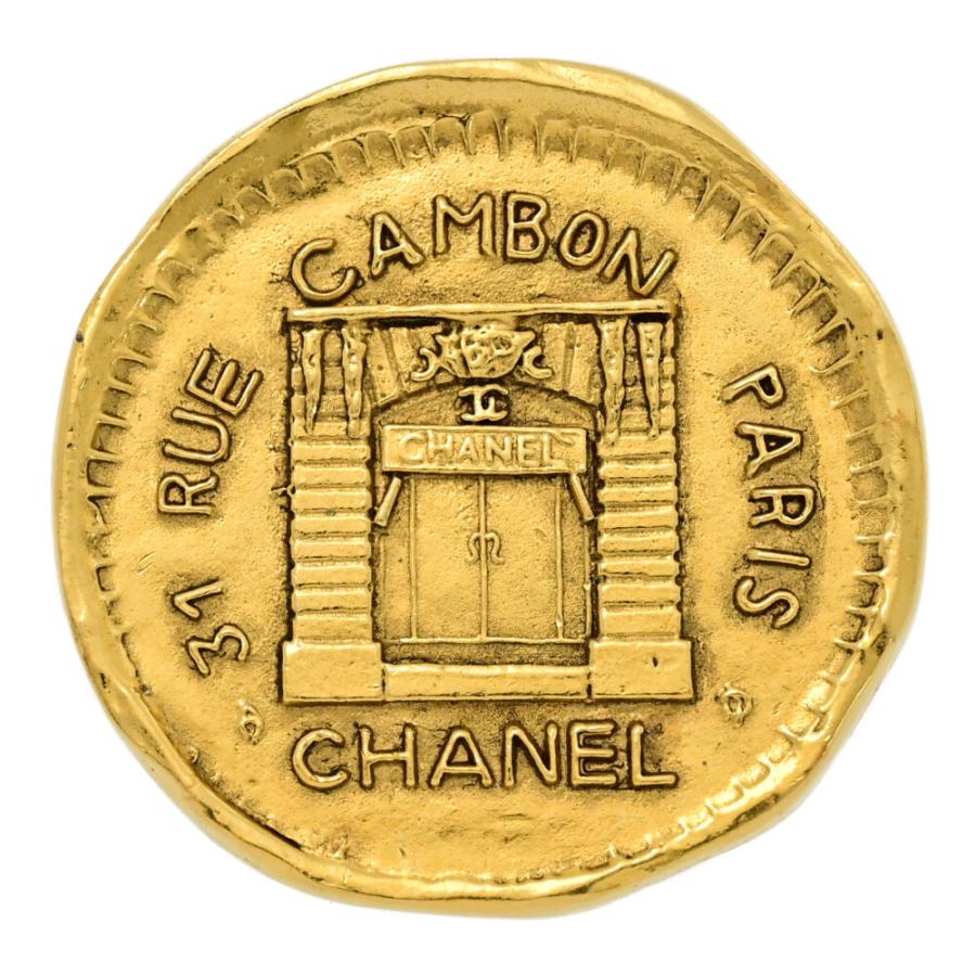 CHANEL（シャネル） カンボン ラウンド メダルモチーフ ブローチ
