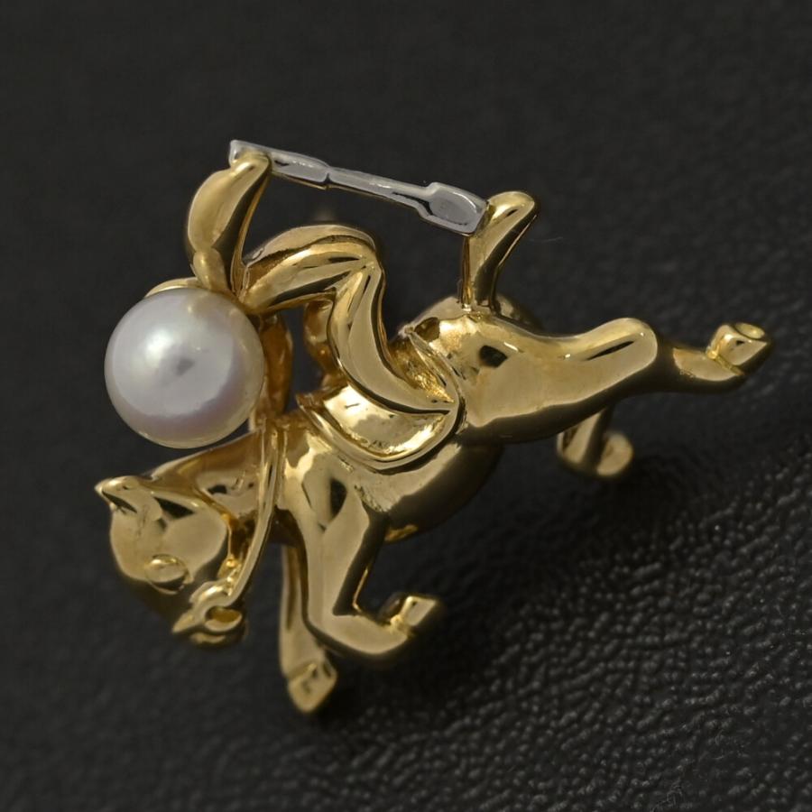 【K18刻印】MIKIMOTO アコヤ真珠 ピアス 6.5 ミキモト MIKIMOTO（ミキモト） (ラスト1点) アコヤ真珠/Japan Pearl/パール競馬