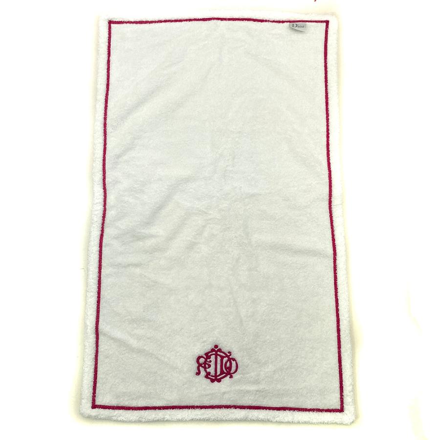 クリスチャンディオール　タオル クリスチャンディオール ロゴ刺繍バスマット インテリアタオル ビーチ