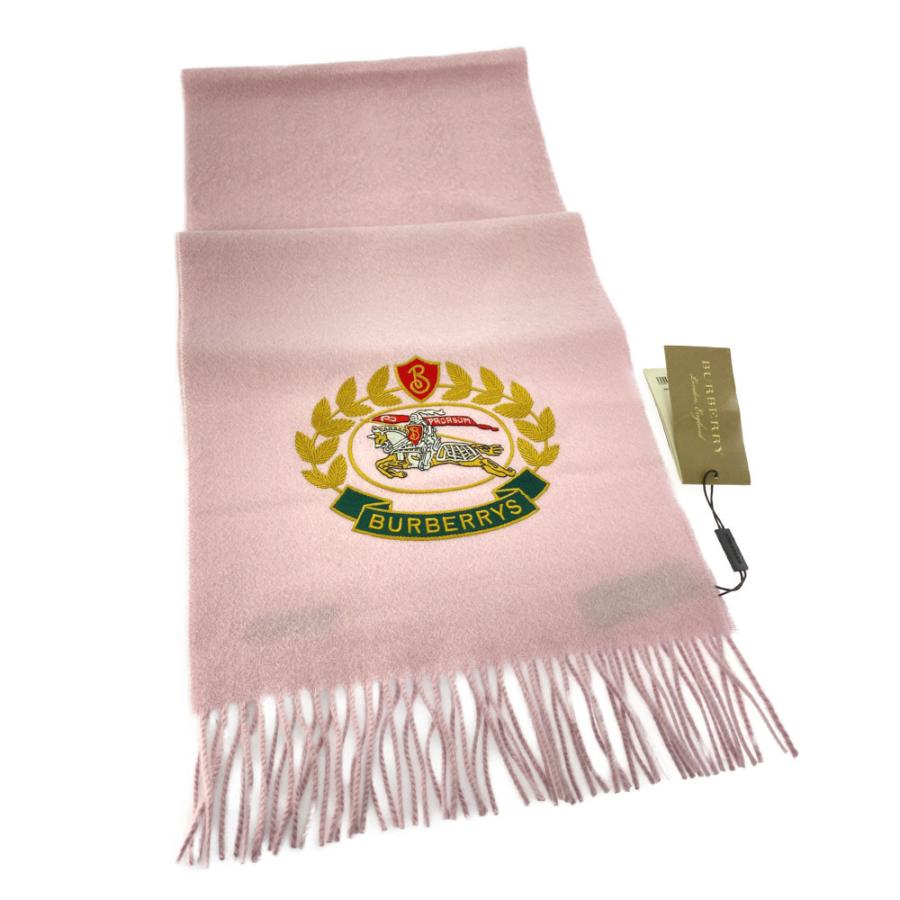 BURBERRY バーバリー クレストエンブレムロゴ カシミヤ マフラー