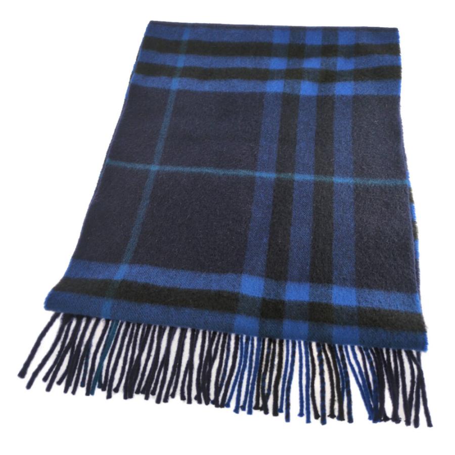 美品 現行 BURBERRY チェック ネイビー マフラー ネックウォーマー 美品 現行 BURBERRY チェック ネイビー マフラー ネックウォーマー