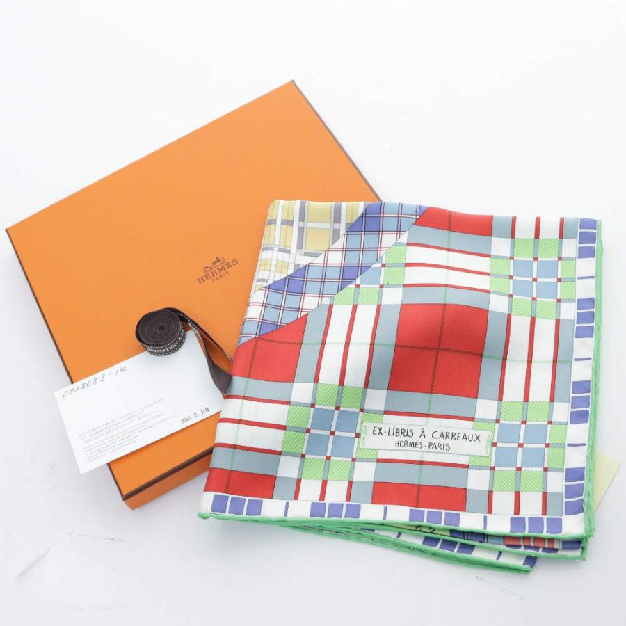 HERMES エルメス スカーフ カレ90 Ex-Libris エクスリブリス HERMES エルメス スカーフ カレ90 EX-LIBRIS EN KIMONOS キモノ