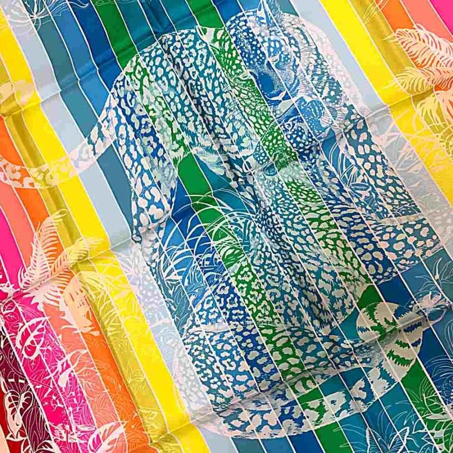 2本 エルメス ジャングルラブ 水色 ブルー エルメス スカーフ