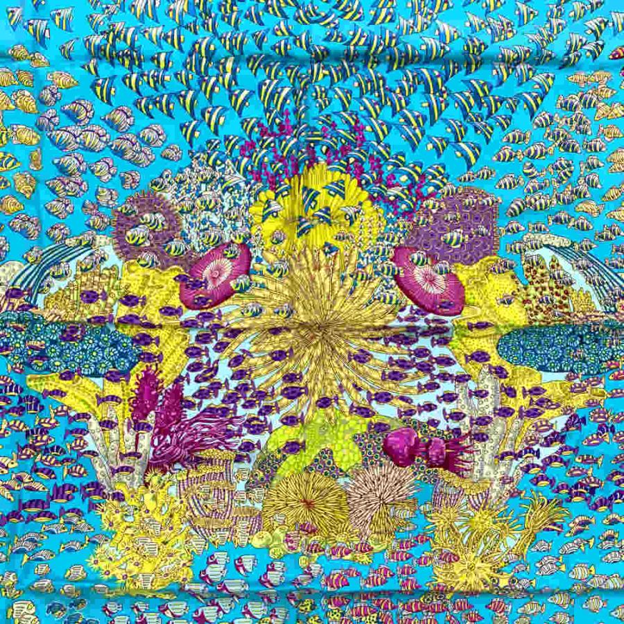 HERMES/エルメス カレ90 王の鳥たち シルク スカーフ f_029 カレ 90