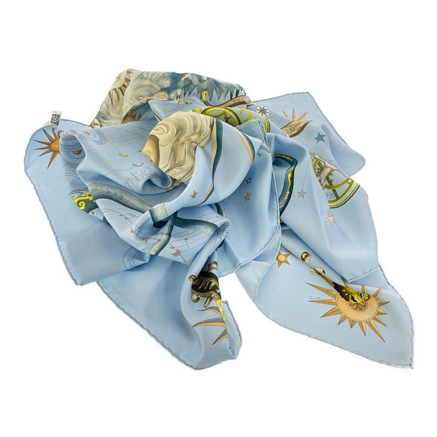 美品 エルメス カレ90 カンテサンス QUINTESSENCE シルク