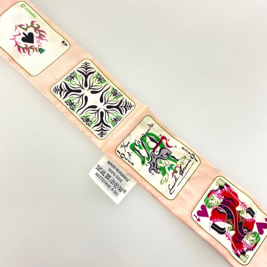 HERMES エルメス ツイリー・Jeu De Cartes・トランプ柄スカーフ