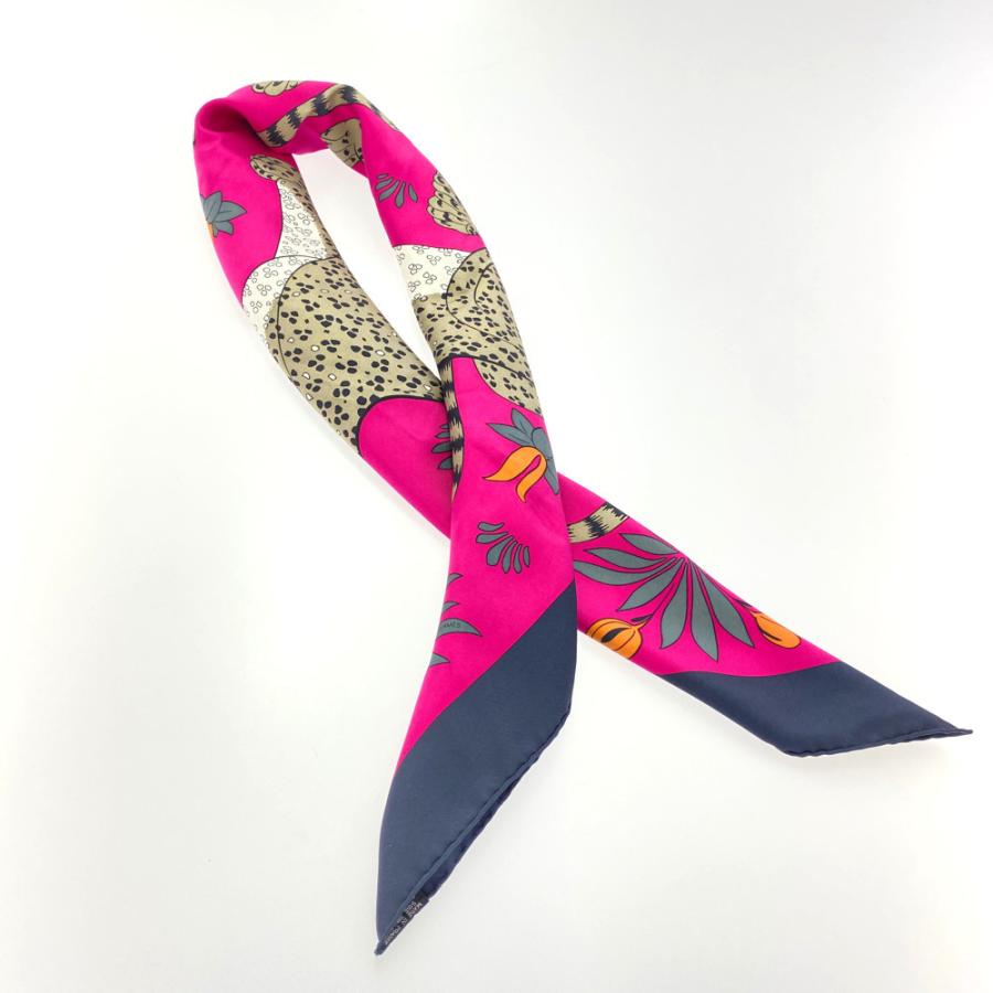 HERMES（エルメス） カレ90・LES LEOPARDS・ヒョウ柄 シルクツイル