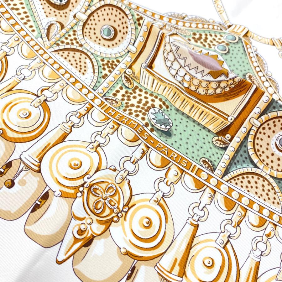 HERMES エルメス カレ90・TERRES PRECIEUSES・貴重な場所 スカーフ