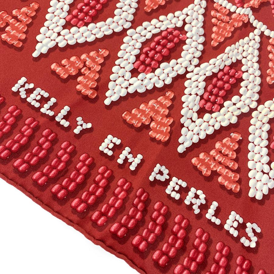 HERMES　エルメス カレ70 ケリー アンペルル　真珠でできているケリー エルメスカレ70 KELLY EN PERLES/真珠でできているケリー