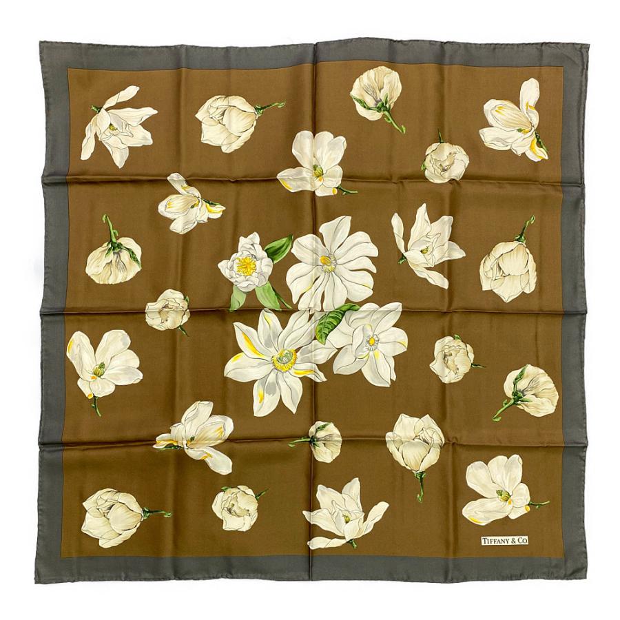 Tiffany & Co. 花柄シルクスカーフ Tiffany & Co. 花柄シルクスカーフ