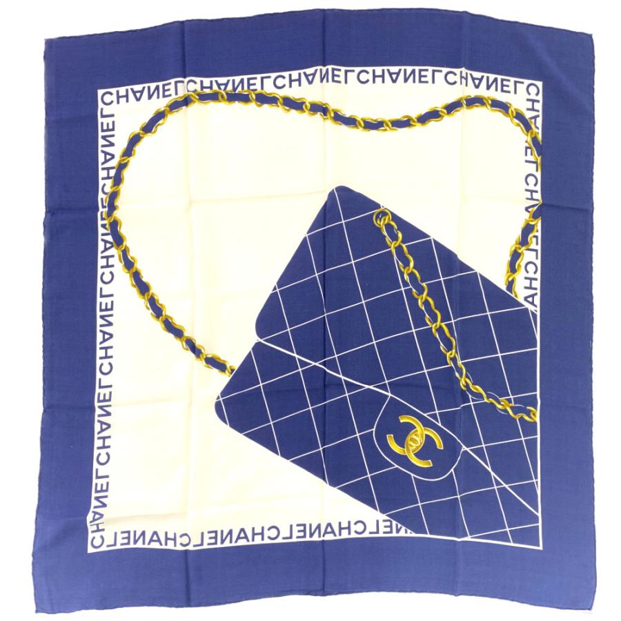 CHANEL（シャネル） マトラッセ柄スカーフネックウェア/ブルー/CHANEL