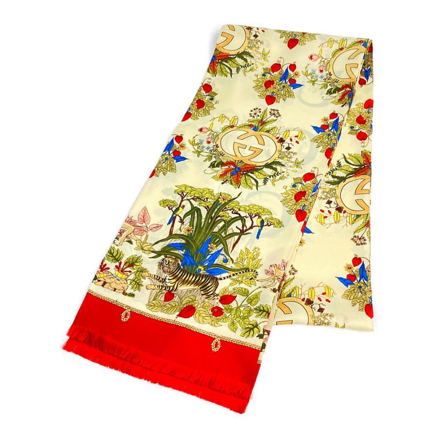 GUCCI グッチ タイガー スカーフネックウェア/692033/クリーム
