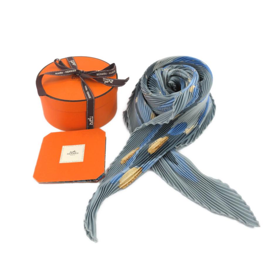 HERMES エルメス　スカーフ　プリーツ　カレ HERMES エルメス スカーフ レディース カレ90 プリーツ シルク