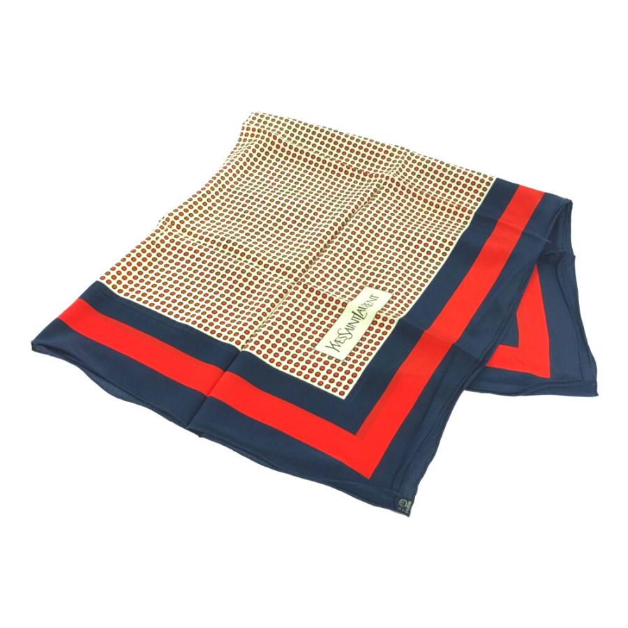 YSL ドット柄スカーフ