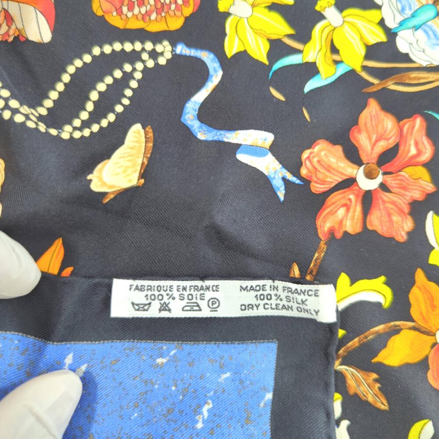 HERMES（エルメス） カレ90・PIERRES d ORIENT et d OCCIDENT・花柄