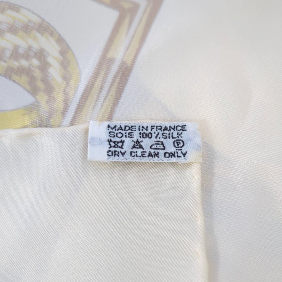 HERMES エルメス カレ90・BRAZIL・シルク フェザー柄 スカーフ