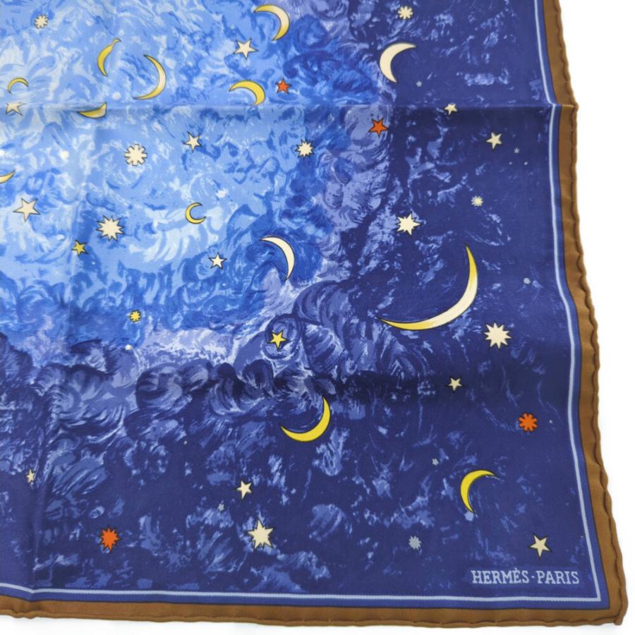 【箱付・美品】エルメス カレ40 クロコダイルのクロヴィス シルク スカーフ HERMES（エルメス） カレ40・l'Annee des Etoiles 星の時代 シルク