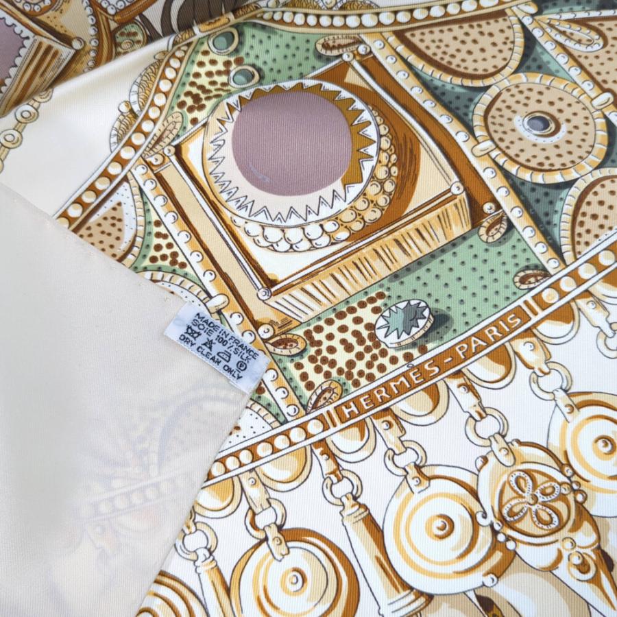 HERMES（エルメス） カレ90・TERRES PRECIEUSES・貴重な場所 シルク