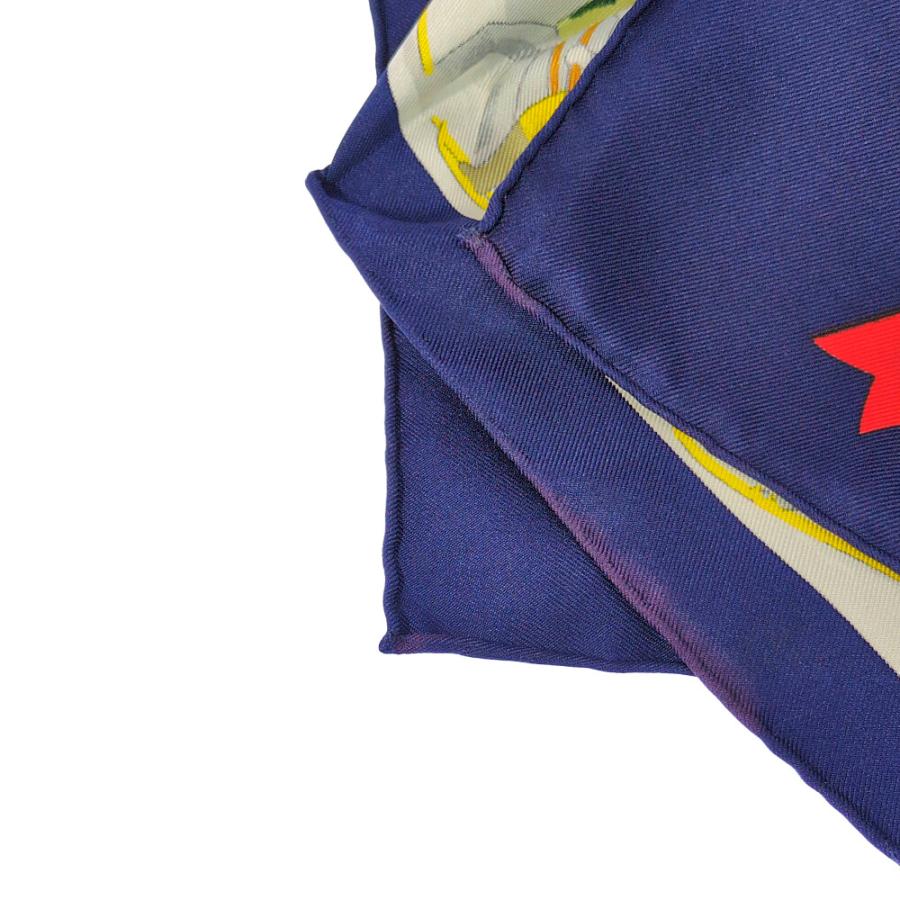 HERMES エルメス カレ90 Neige d' Antan 去年の雪 シルク スカーフ ネックウェア/ネイビー系/冬/b260128/604197 | HERMES | 07