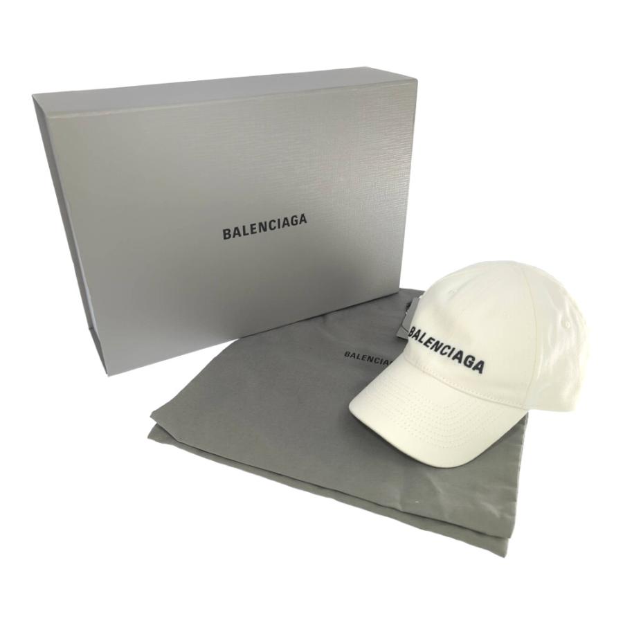 BALENCIAGA バレンシアガ キャップ ホワイト BALENCIAGA - 【美品】Balenciaga バレンシアガ キャップ 帽子