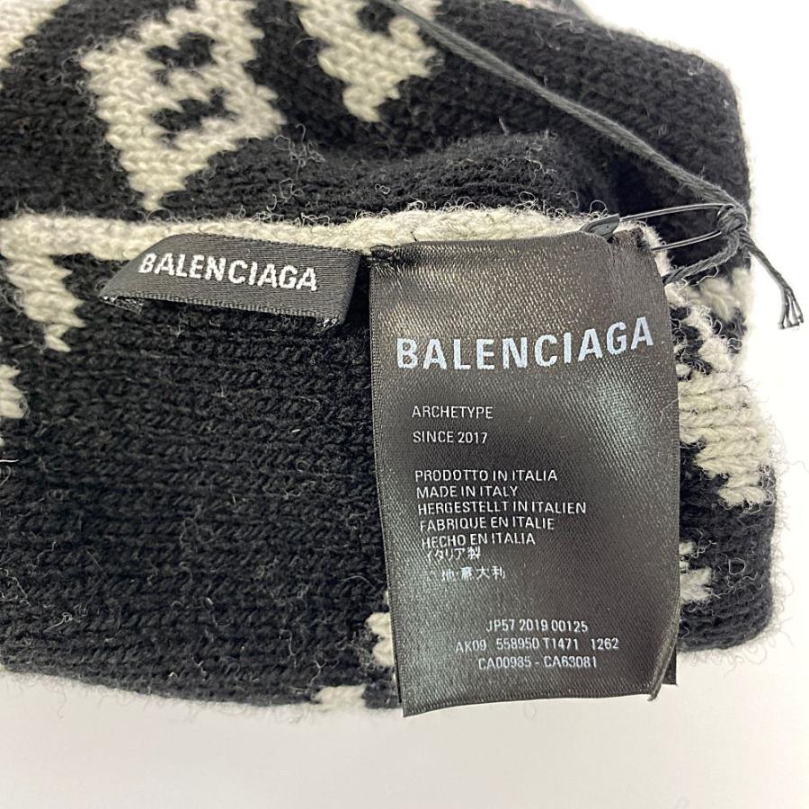BALENCIAGA バレンシアガ ALLOVER LOGO ニットキャップ ニット帽 BALENCIAGA バレンシアガ ALLOVER LOGO ニットキャップ ニット帽