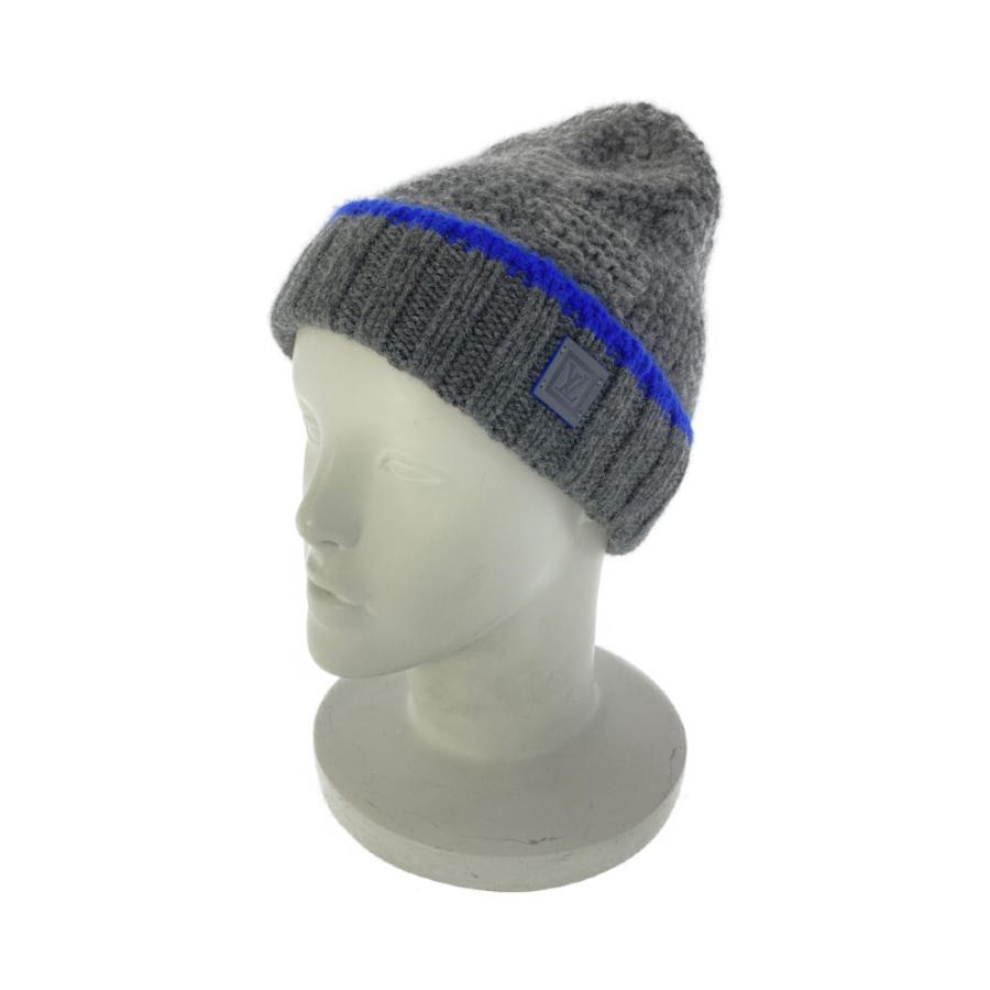 ルイヴィトン カシミヤ LVロゴ ニットキャップ（ニット帽）帽子