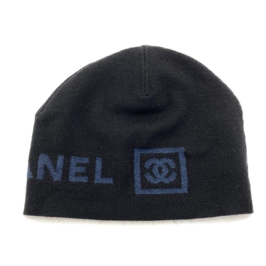 CHANEL シャネル ロゴビーニー ニットキャップ ニット帽 帽子