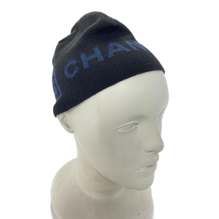 CHANEL シャネル ロゴビーニー ニットキャップ ニット帽 帽子 CHANEL シャネル ロゴビーニー ニットキャップ ニット帽 帽子