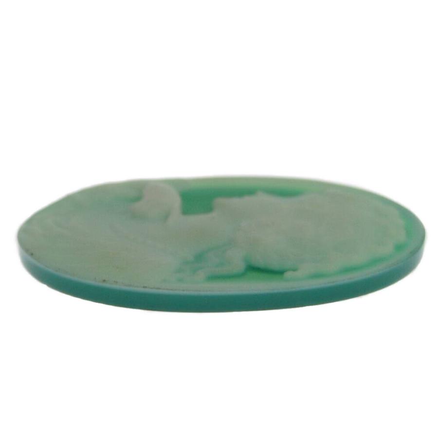 女性像モチーフ 1P・カメオ・シェル・ストーン・ルース-7.1g/ホワイト