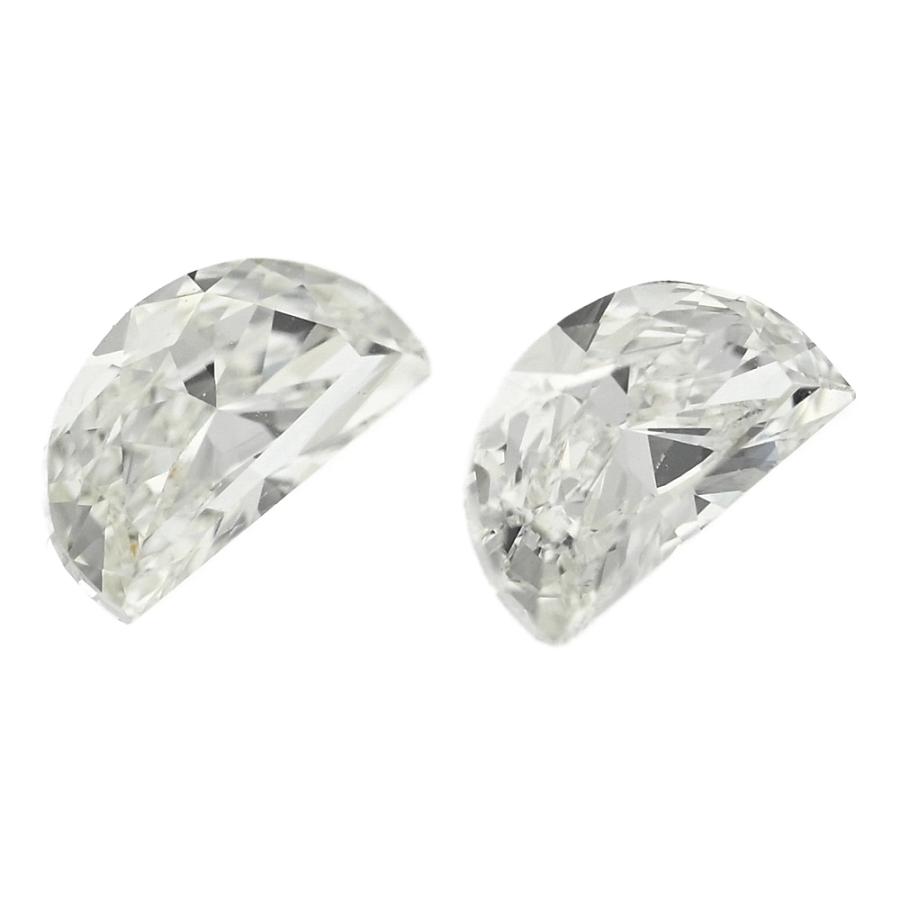 0.298ct 天然 ダイヤモンド ルース ハーフムーンカット 2P half 0.298ct 天然 ダイヤモンド ルース ハーフムーンカット 2P half