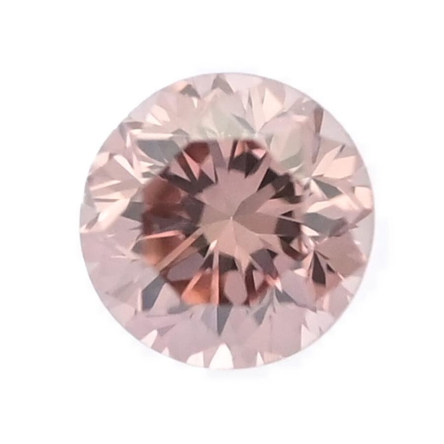 0.071ct ファンシーディープオレンジピンク ピンクダイヤモンド