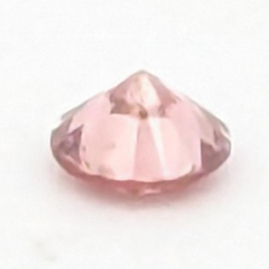 0.053ct ファンシーディープオレンジピンク ピンクダイヤモンド