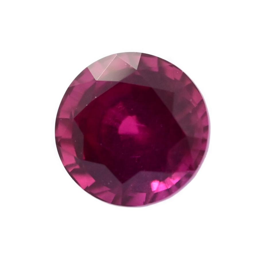 RU0.5ct/非加熱 ルビー 天然コランダム ルース/Loose/ルース/透明赤色
