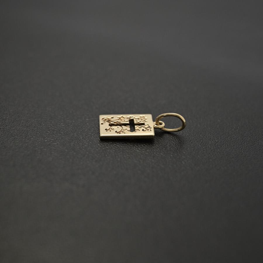 agete（アガット） チャーム クロスモチーフ ペンダントトップ K10YG