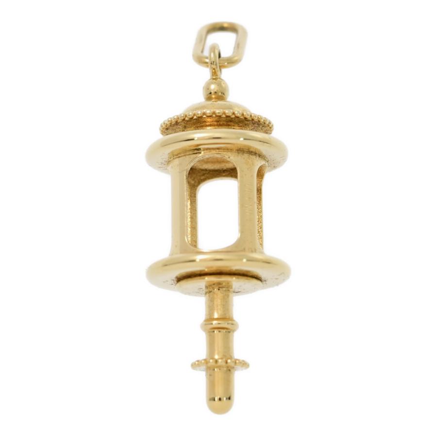 HERMES エルメス ランタンモチーフペンダントトップ/合金/メッキ