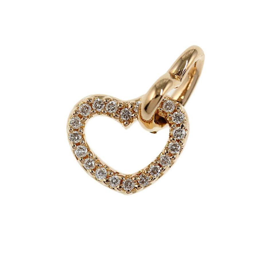 Folli Follie ハート ペンダントトップダイヤモンド K18WG Folli Follie】フォリフォリ『K18WG ハート ダイヤモンド0.15ct
