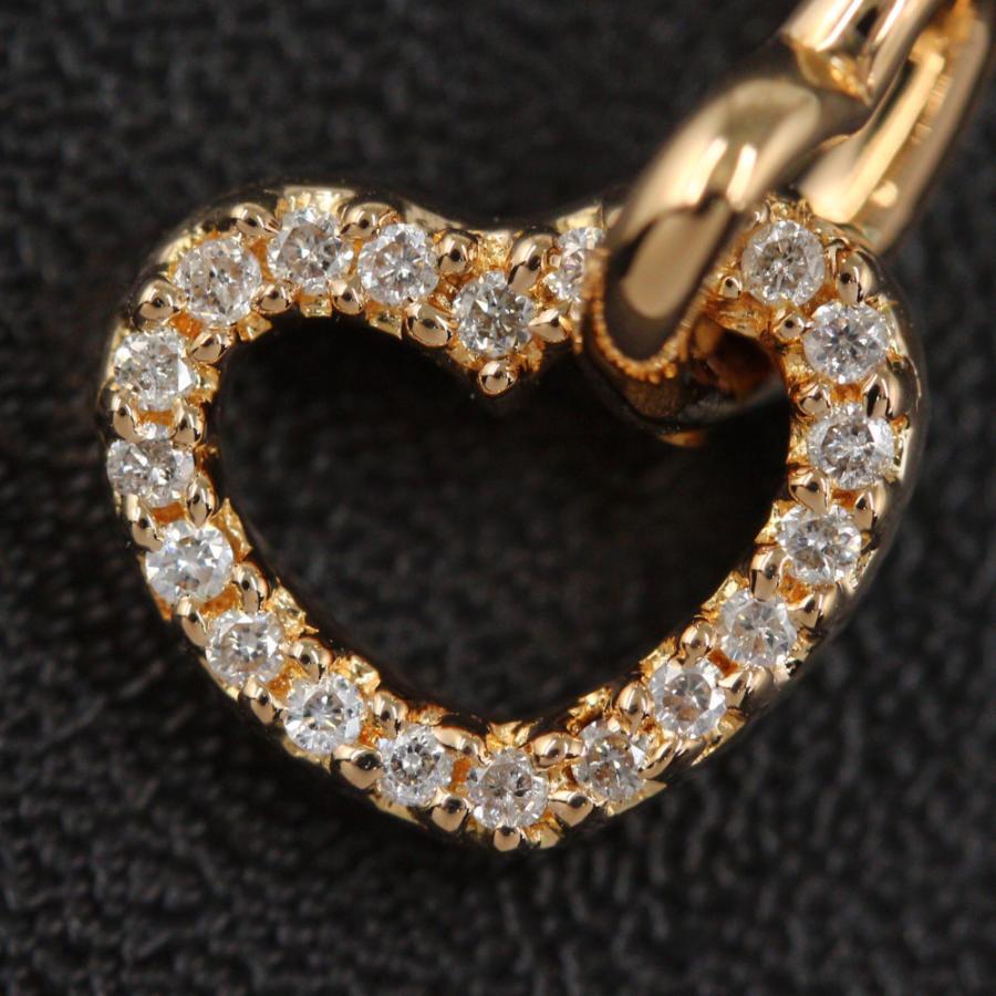 Folli Follie ハート ペンダントトップダイヤモンド K18WG Folli Follie】フォリフォリ『K18WG ハート ダイヤモンド0.15ct
