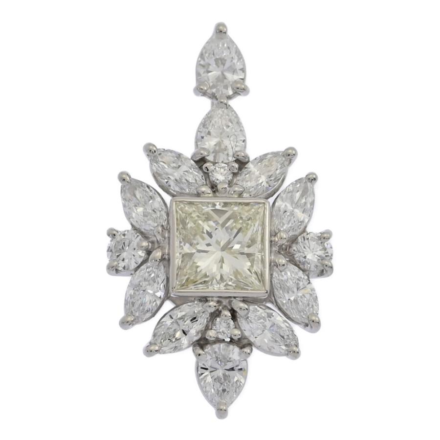 プラチナ900 ダイヤ ペンダントトップ 1.002ct/FD:1.48ct/1P・ダイヤモンドペンダントトップ/Pt900-4g