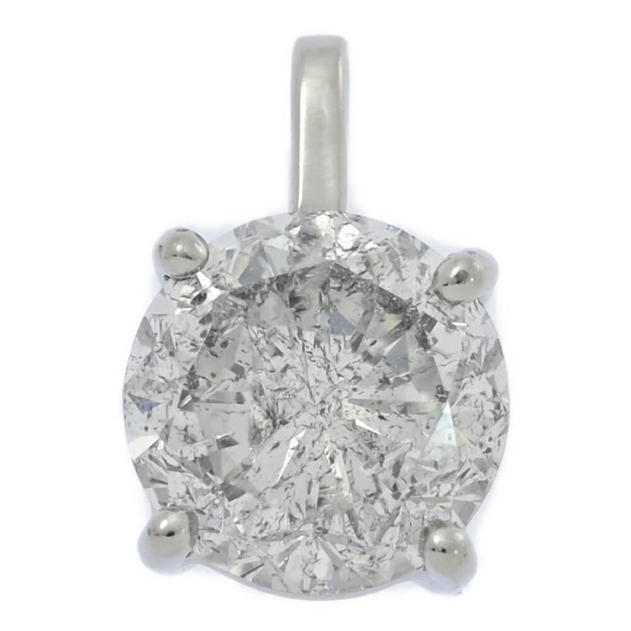 3.028ct/4月誕生石 1P・ダイヤモンド ペンダントトップ/Pt900