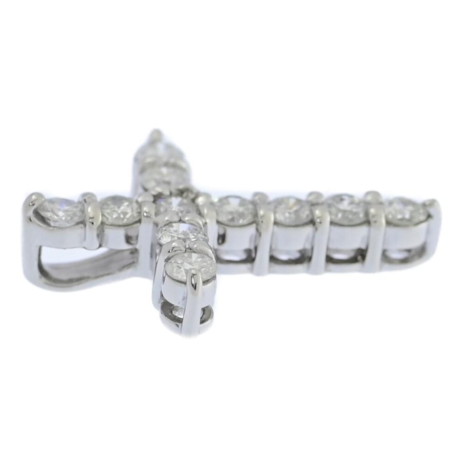 0.51ct/クロスモチーフ・ダイヤモンド ペンダントトップ/Pt900-1.9g