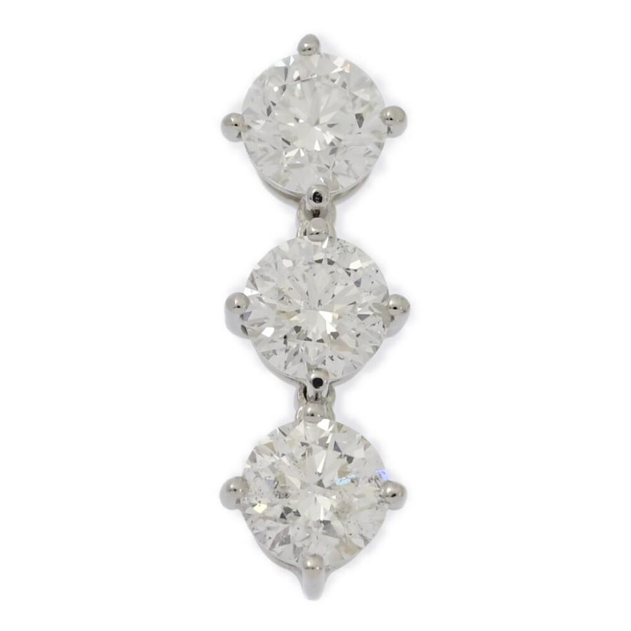 2.153ct/3P・ダイヤモンド ペンダントトップ/Pt900-2.2g