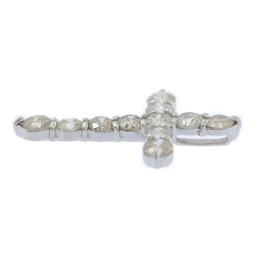 1ct/クロスモチーフ・ダイヤモンド ペンダントトップ/Pt900-1.1g