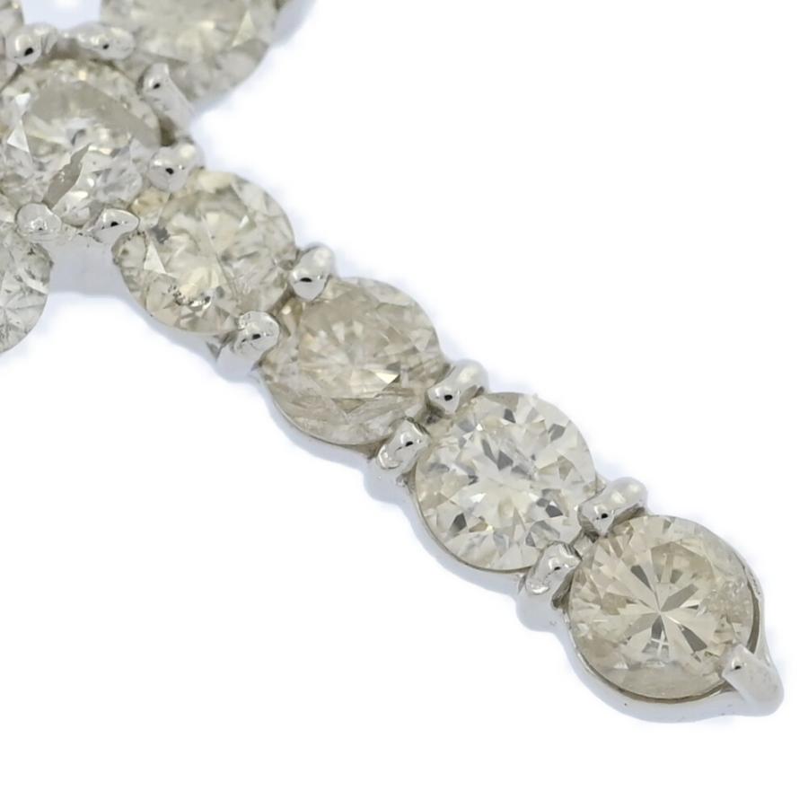 プラチナクロスダイヤモンドトップ ペンダントトップ プラチナ Pt900 ダイヤモンド クロス - メルカリ