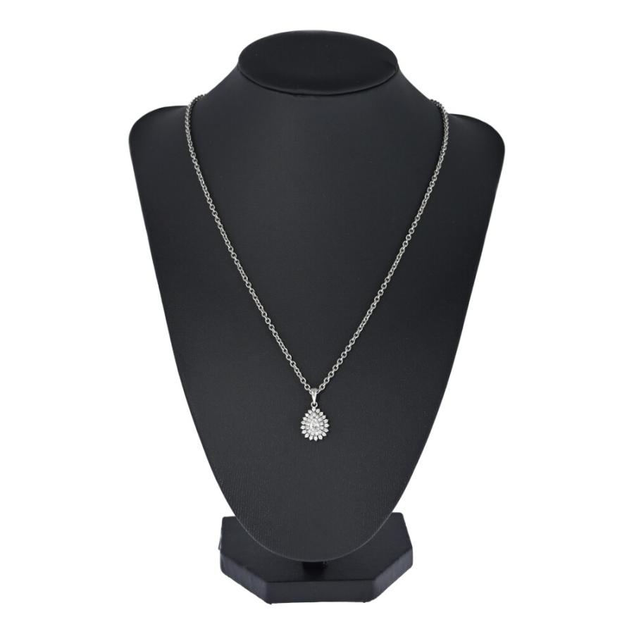 美品 0.31ct 0.43ct ドロップモチーフ ダイヤモンド ペンダントトップ Pt/Pm-2.7g プラチナ 1点モノ /h260323/608984_5