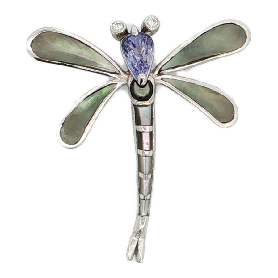 1.3ct 0.05ct バタフライモチーフ アメシスト アメジスト トンボ