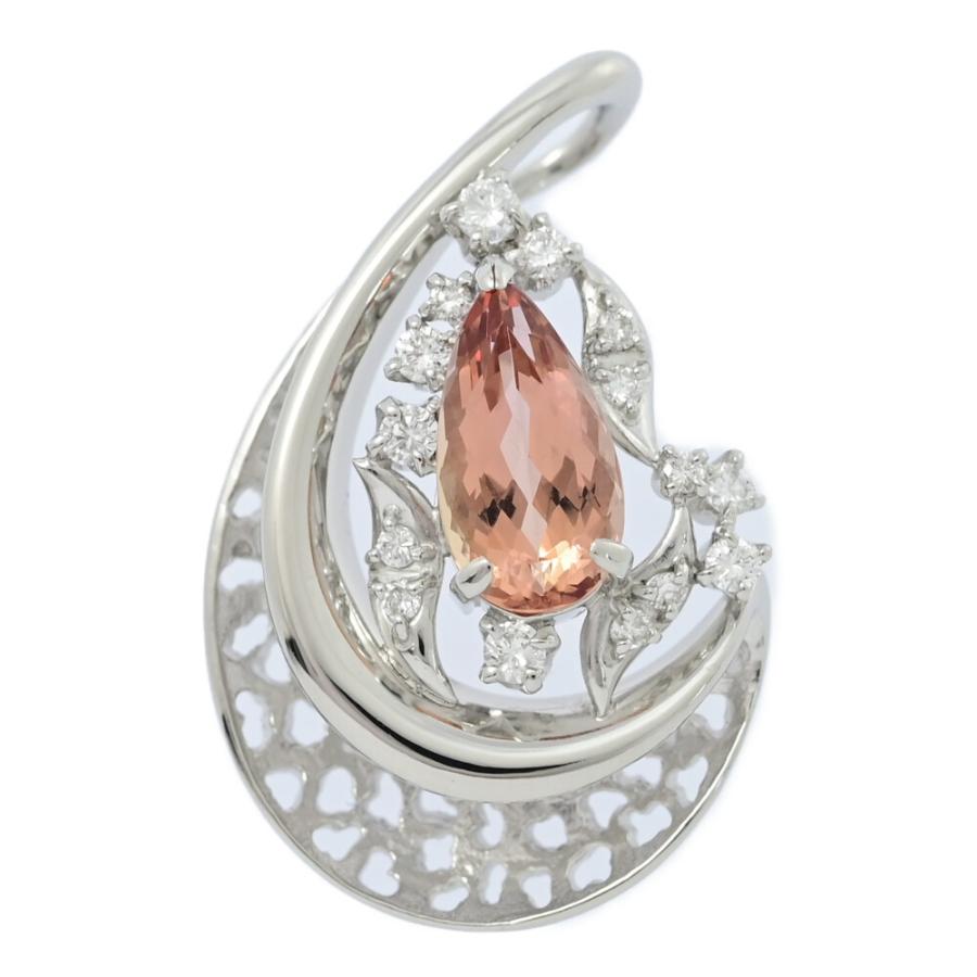 2ct/FD:0.25ct/インペリアルトパーズ・ダイヤモンド ネックレス  