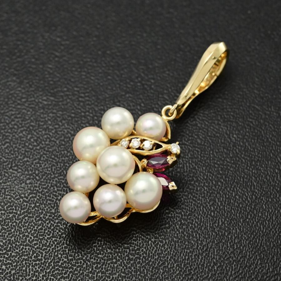 葡萄モチーフパールペンダントヘッド