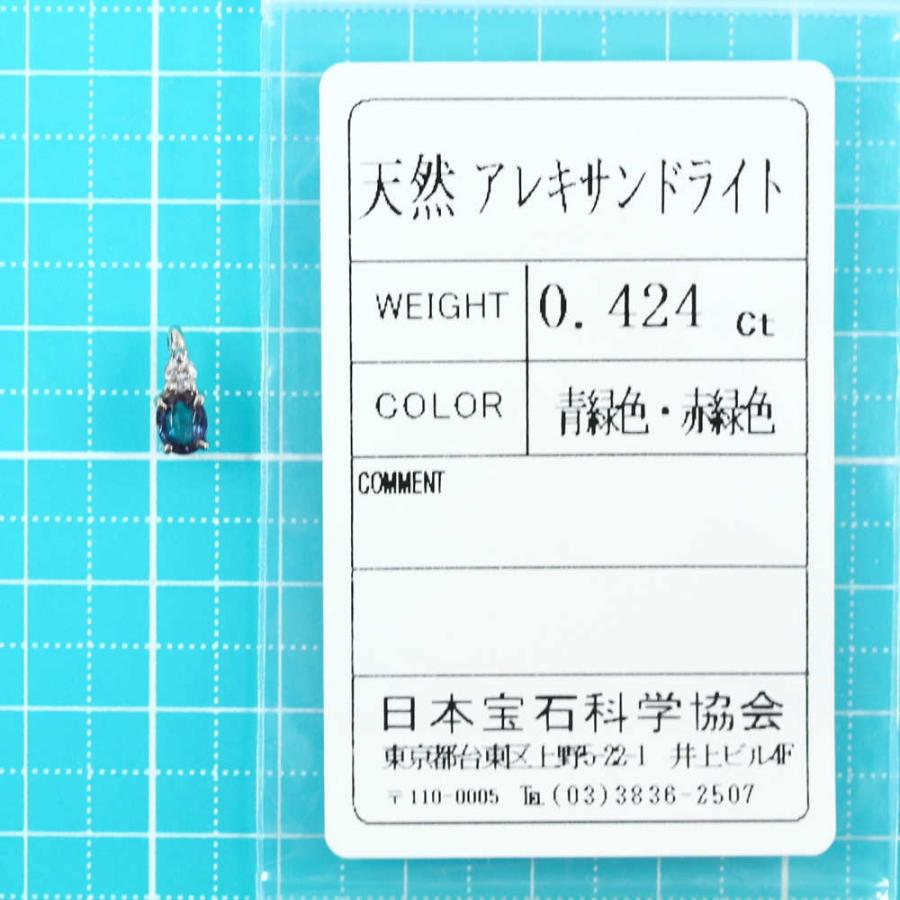 カラーチェンジ・アレキサンドライト・ダイヤモンドネックレス 